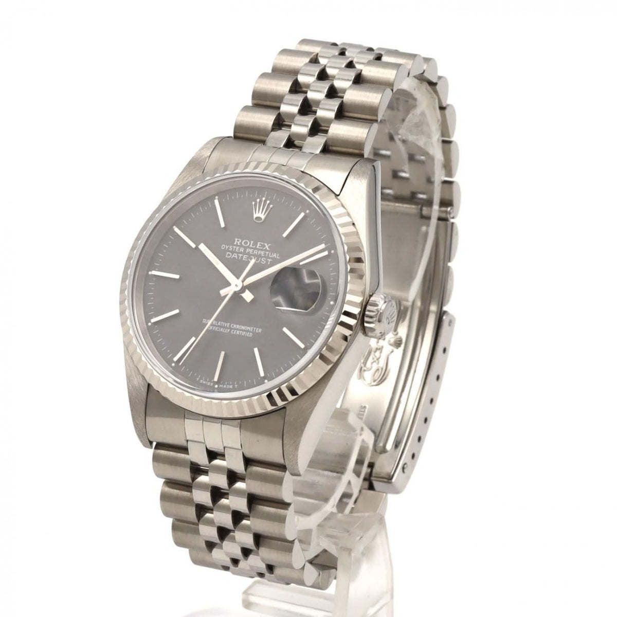 Rolex Datejust Stainless Steel White Gold Automatic — view 2