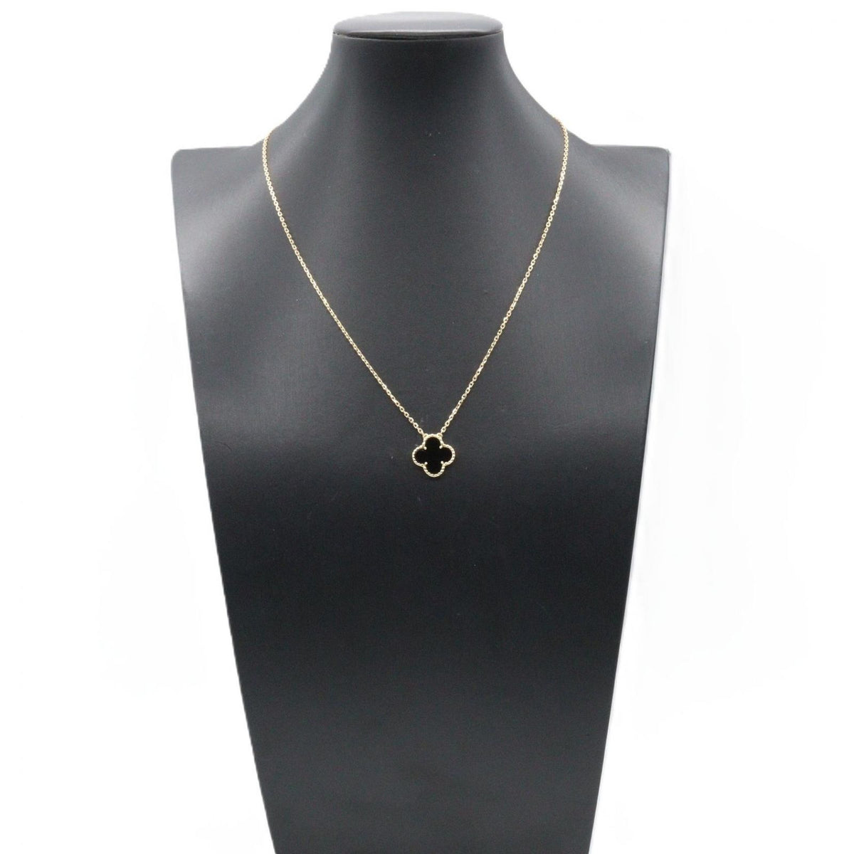 Van Cleef & Arpels Necklace Vintage Alhambra Onyx 42.5 18k — view 7