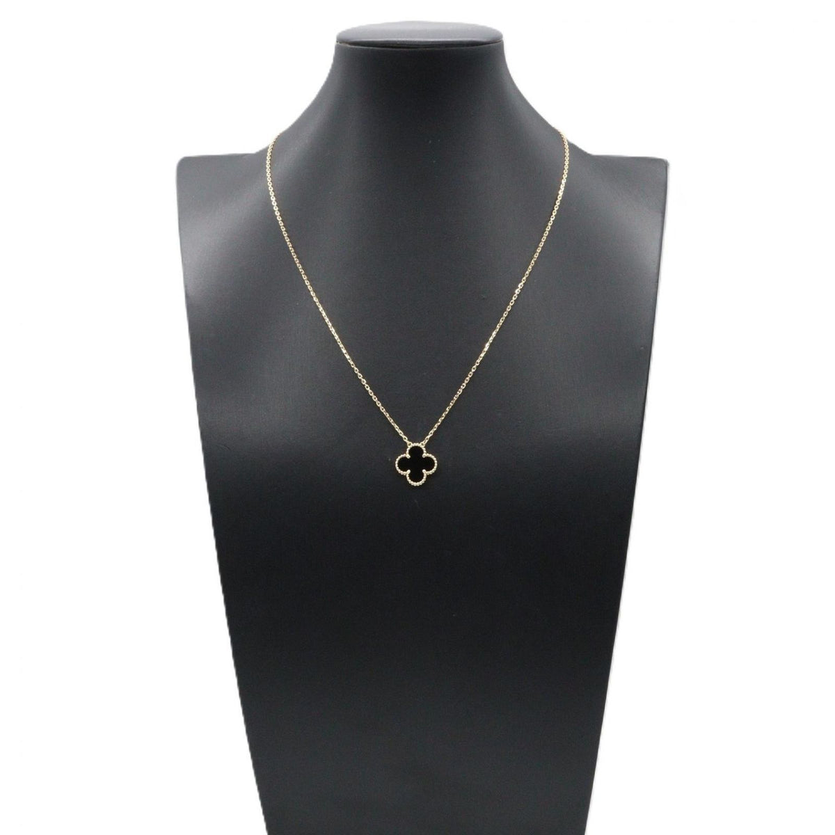Van Cleef & Arpels Necklace Vintage Alhambra Onyx 42 18k — view 6