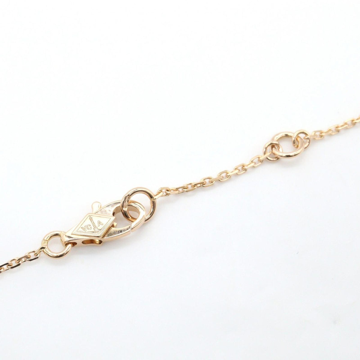 Van Cleef & Arpels Necklace Sweet Alhambra Carnelian 40.5 18k Pink Gold — view 4