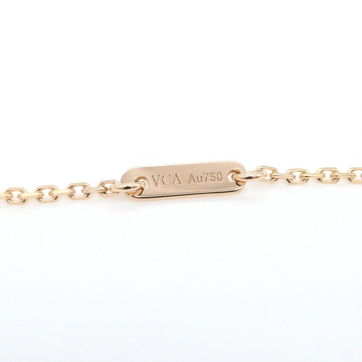 Van Cleef & Arpels Necklace Sweet Alhambra Carnelian 40.5 18k Pink Gold — view 3
