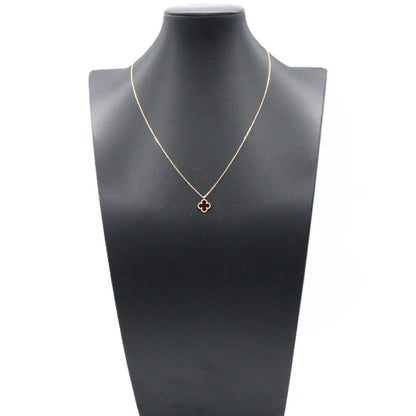 Van Cleef & Arpels Necklace Sweet Alhambra Carnelian 40.5 18k Pink Gold — view 6