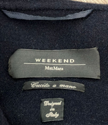 Max Mara Weekend Coat Poncho Tent A-Line Cucito Mano — view 3