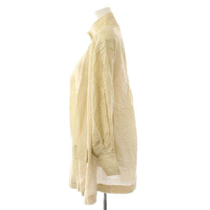 Chanel Shirt Jacket Stand Collar CC Logo Beige 34 — view 2