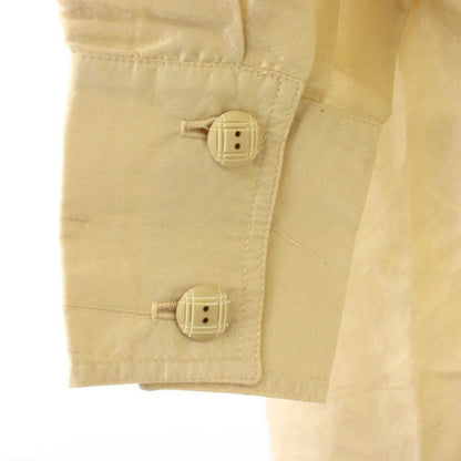 Chanel Shirt Jacket Stand Collar CC Logo Beige 34 — view 6