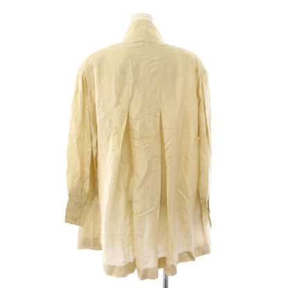 Chanel Shirt Jacket Stand Collar CC Logo Beige 34 — view 3