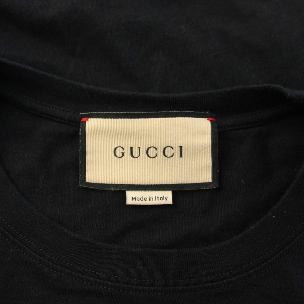 Gucci Star Burst Cotton T-Shirt Boost Short Sleeve Interlocking G Black XS — view 5