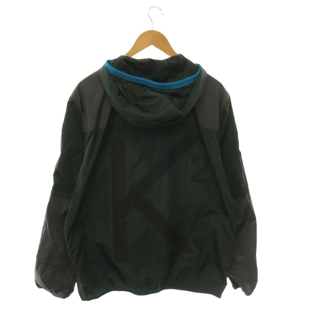 Moncler Eloi Giubbotto Nylon Hood Jacket Zip Up Charcoal Gray Green Blue 3 — view 2