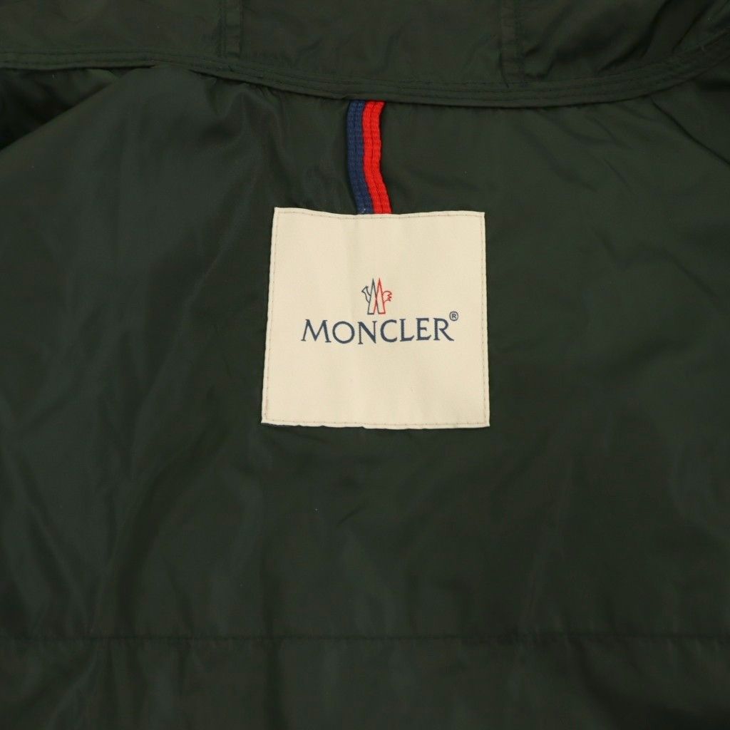 Moncler Eloi Giubbotto Nylon Hood Jacket Zip Up Charcoal Gray Green Blue 3 — view 7
