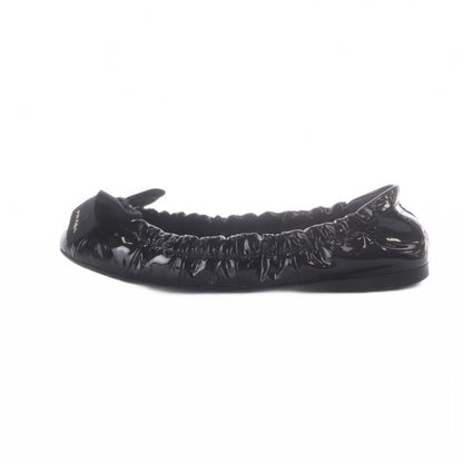 Prada Ribbon Decoration Ballerina Pumps Shoes Black — view 2
