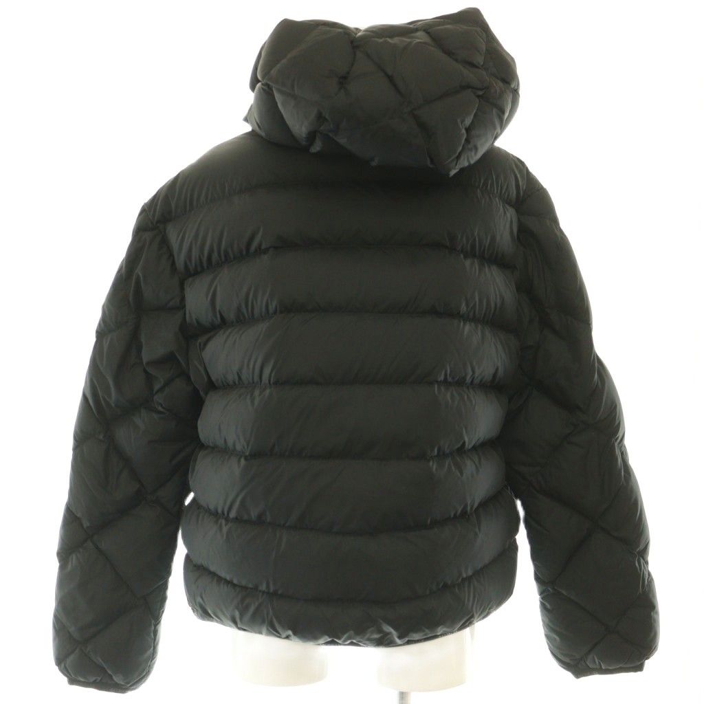 Moncler Arvouin Down Jacket Nylon Outer Hood Logo Accent Black 1 — view 3