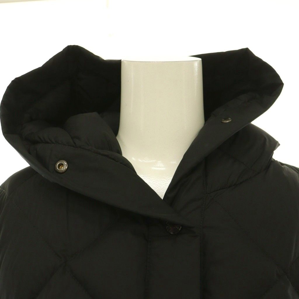 Moncler Arvouin Down Jacket Nylon Outer Hood Logo Accent Black 1 — view 6