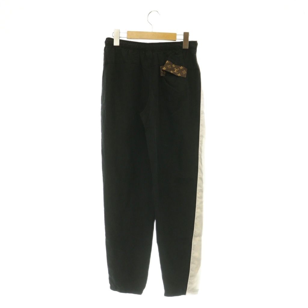 Louis Vuitton Silk Side Monogram Easy Pants Tapered Black 34 — view 2