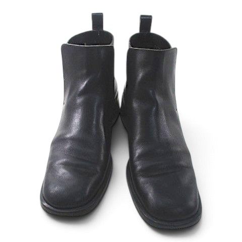 Gucci Short Boots Slit Black Leather — view 4