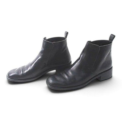 Gucci Short Boots Slit Black Leather — view 2