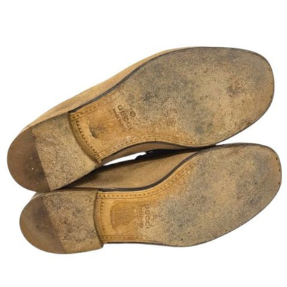 Gucci Bit Loafers Horsebit Beige 7.5 — view 7