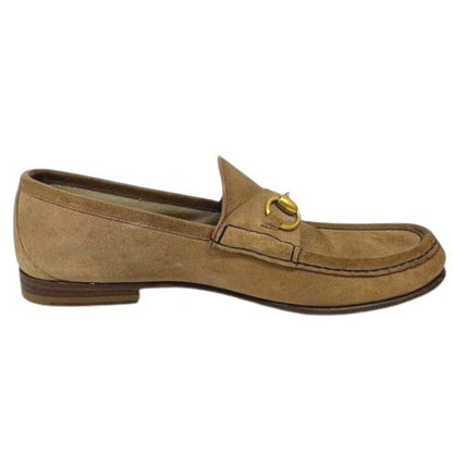 Gucci Bit Loafers Horsebit Beige 7.5 — view 6