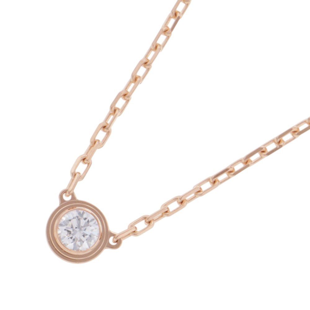 Cartier Necklace D'amour SM Small Model Diamond 18k Pink Gold Pendant