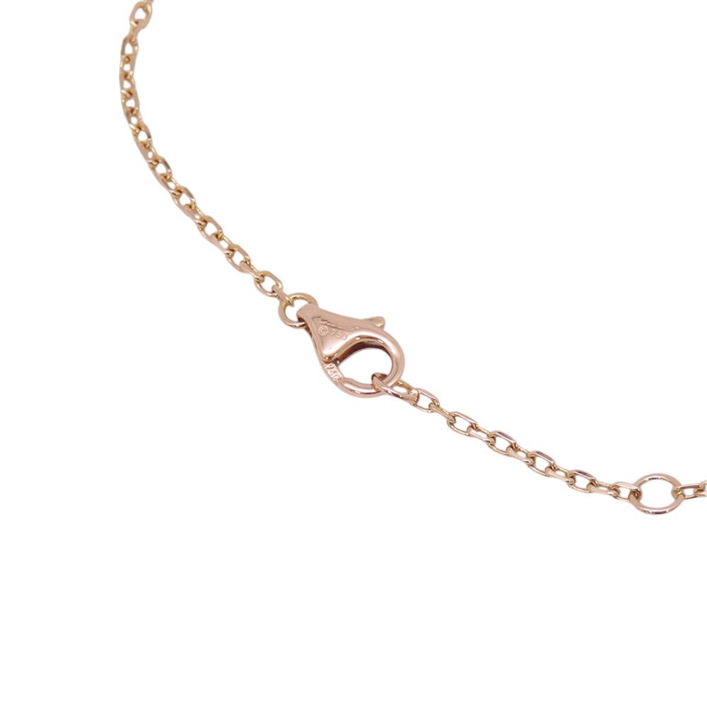 Cartier Bracelet Love Diamond 18k Pink Gold Black Ceramic Circle Chain — view 5