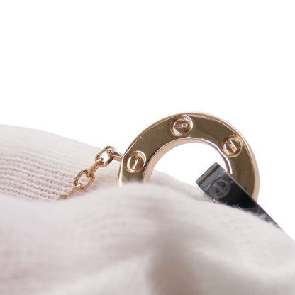 Cartier Bracelet Love Diamond 18k Pink Gold Black Ceramic Circle Chain — view 7