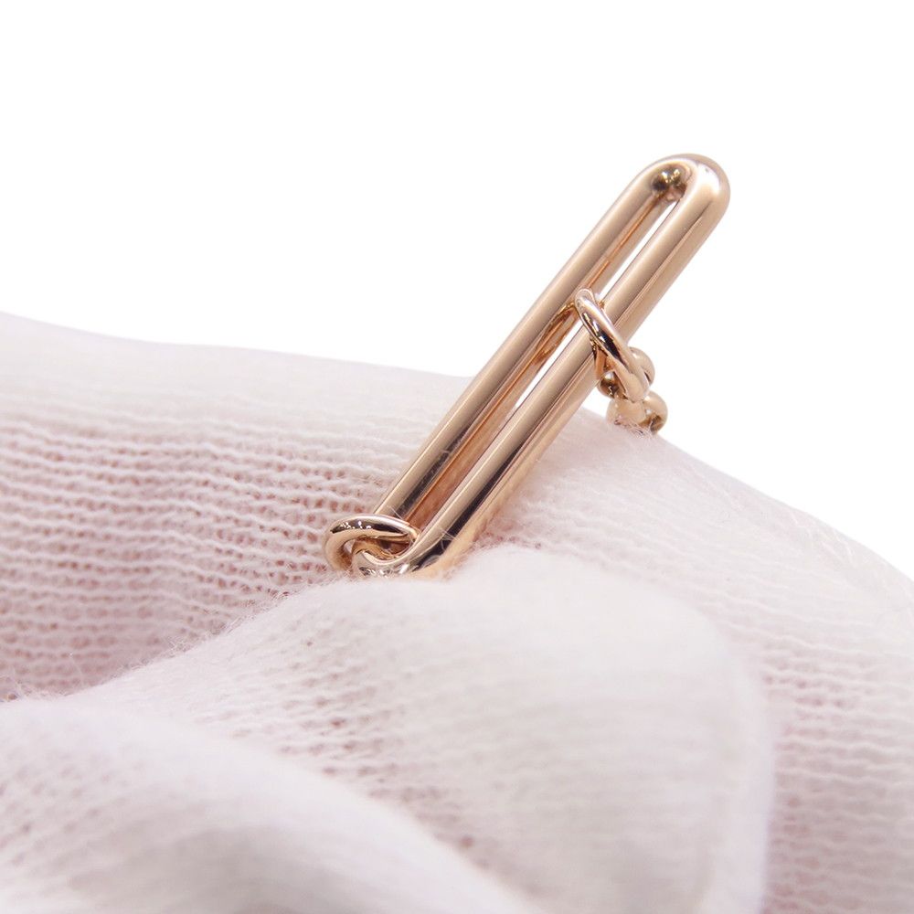 Hermes Earrings Chaine D'ancre Chaos Diamond Total 18k Pink Gold — view 7