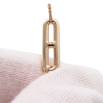 Hermes Earrings Chaine D'ancre Chaos Diamond Total 18k Pink Gold — view 6