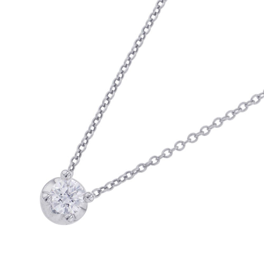 Bvlgari Necklace Corona Diamond 18k White Gold Pendant