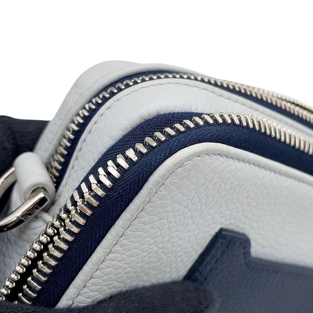 Dior Shoulder Bag Double Zip Pocket Leather — view 7