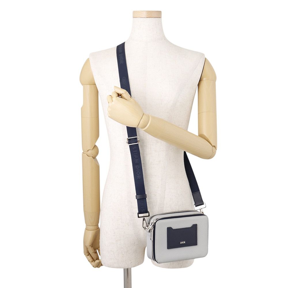 Dior Shoulder Bag Double Zip Pocket Leather — view 4