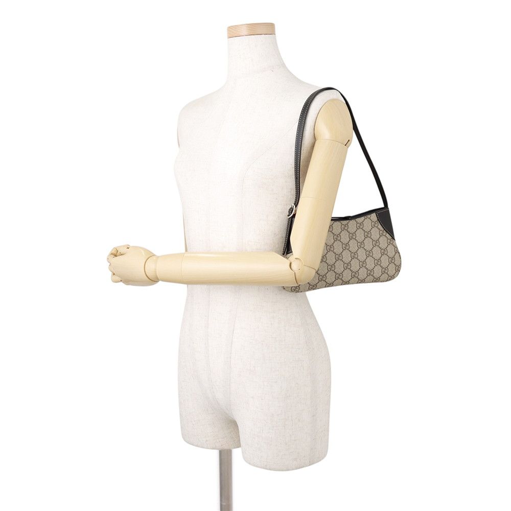 Gucci Shoulder Bag GG Emblem Super Mini Leather Black — view 4