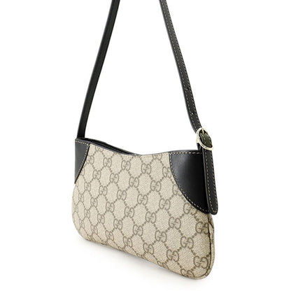 Gucci Shoulder Bag GG Emblem Super Mini Leather Black — view 2