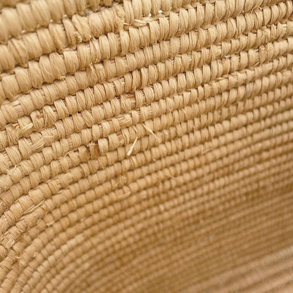 Loewe Tote Bag Anagram Small Square Basket Raffia Leather — view 8