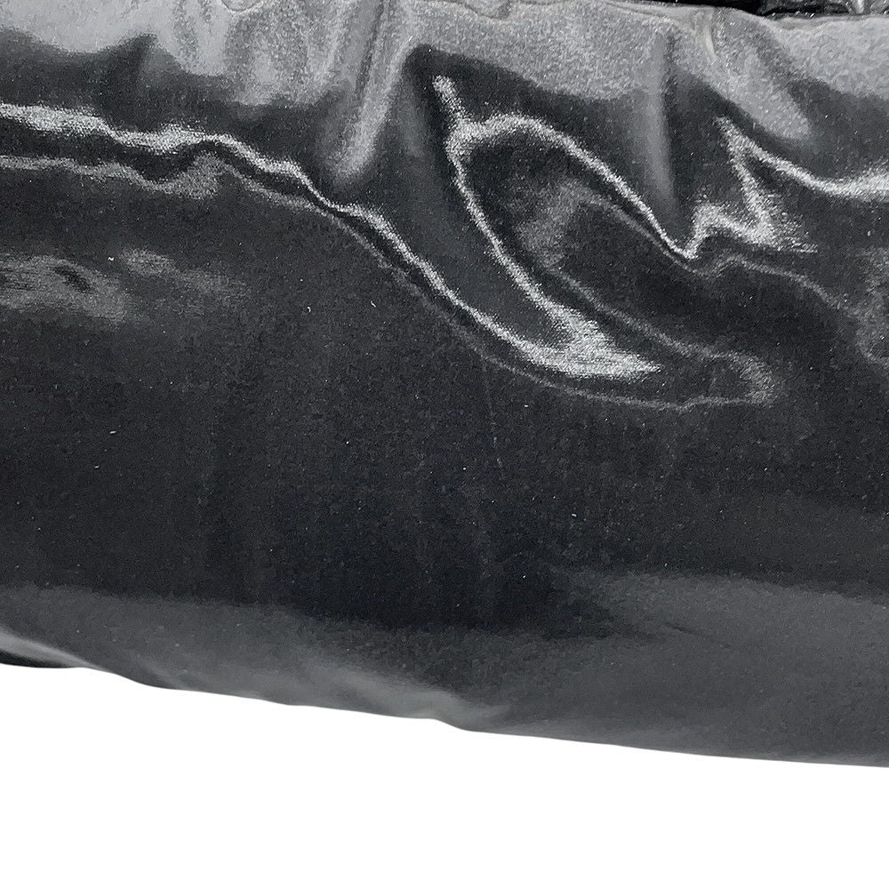Saint Laurent Paris Tote Bag Logo Wide Puffer Silk Tech Canvas Black — view 8