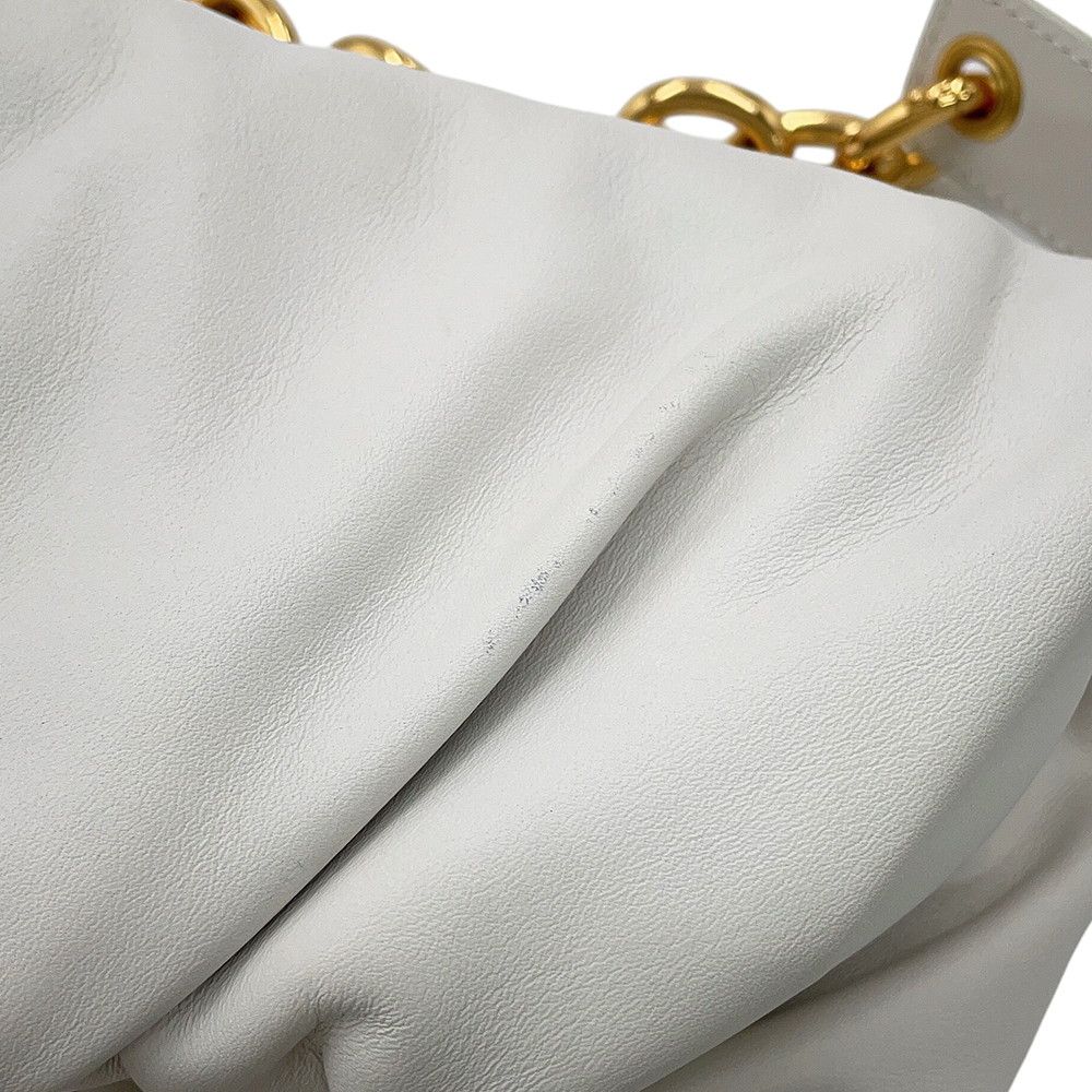 Bottega Veneta Belt Bag the Chain Pouch Calfskin White — view 7
