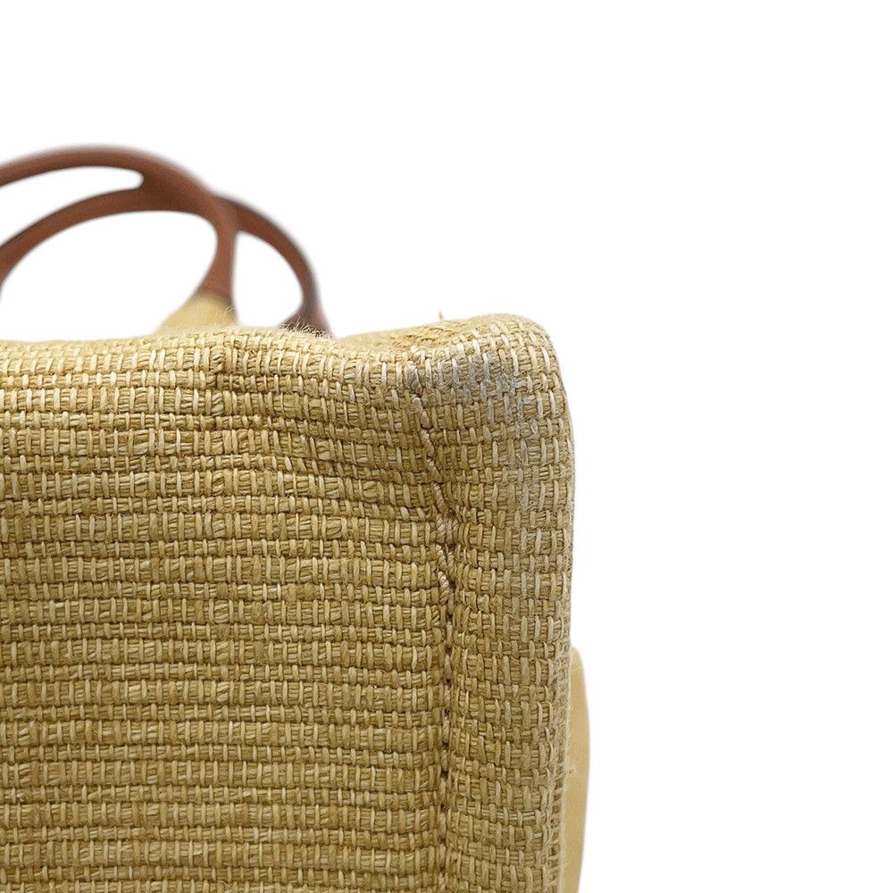 Celine Tote Bag Triomphe Cabas Thais Large Canvas Leather — view 6