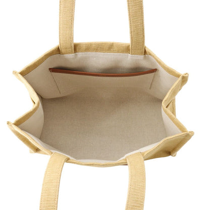 Celine Tote Bag Triomphe Cabas Thais Large Canvas Leather — view 5