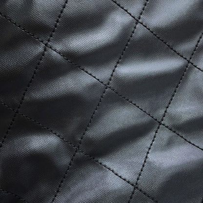 Chanel Tote Bag Quilted Paris Biarritz MM Medium Leather Canvas Black — view 8