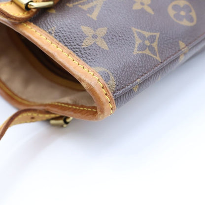Louis Vuitton Monogram Bucket PM Leather Handbag Brown — view 8