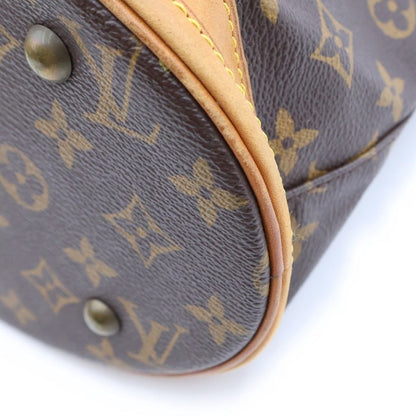 Louis Vuitton Monogram Bucket PM Leather Handbag Brown — view 5