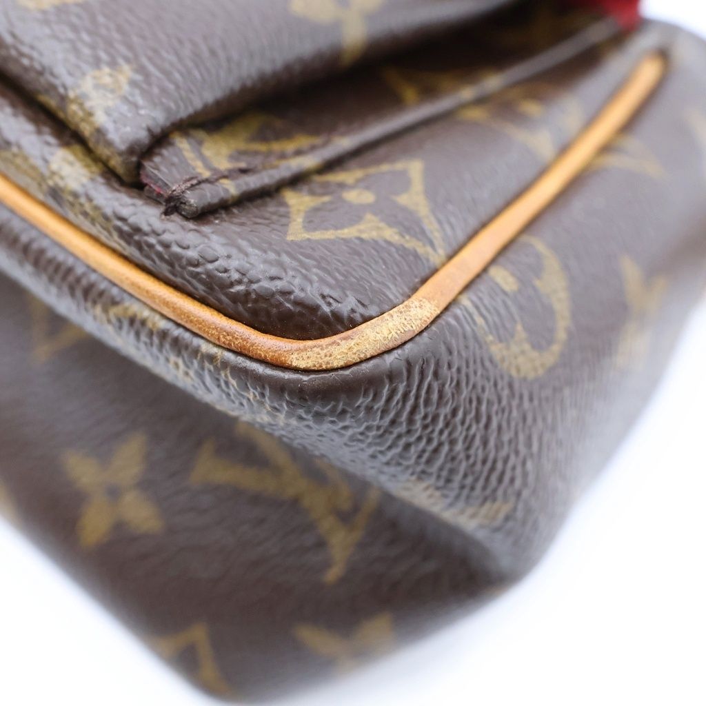 Louis Vuitton PM Shoulder Bag Monogram Leather Brown — view 5