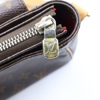 Louis Vuitton PM Shoulder Bag Monogram Leather Brown — view 8