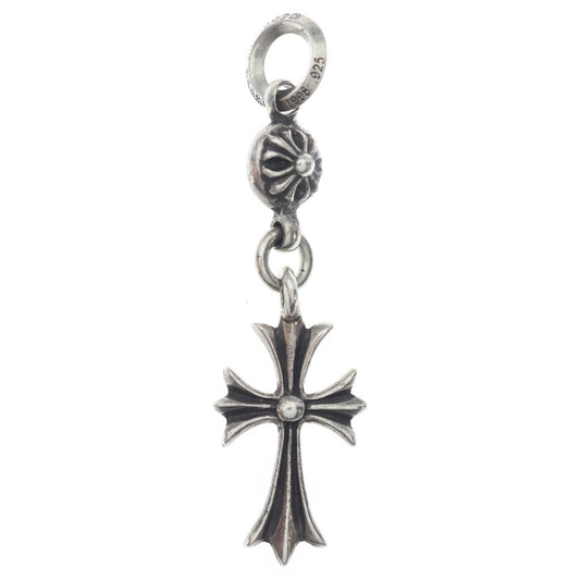 Chrome Hearts Tny CH 1 Ball Tiny CH Cross Charm Pendant Silver