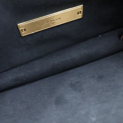 Louis Vuitton Monogram Reverse Dauphine MM 2-Way Shoulder Bag Brown Leather Gold — view 7