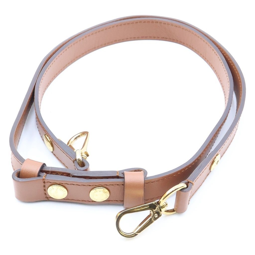 Louis Vuitton Monogram Reverse Dauphine MM 2-Way Shoulder Bag Brown Leather Gold — view 8