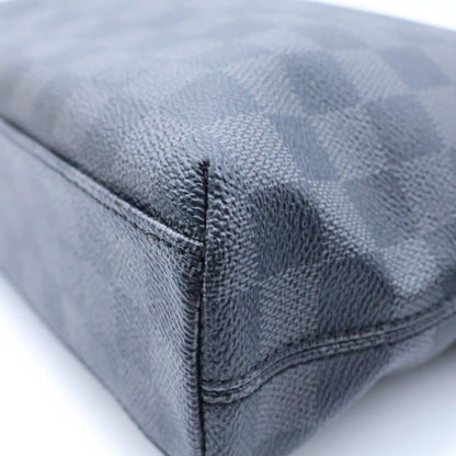 Louis Vuitton Damier Graphite Mick PM Shoulder Bag Black Leather Silver — view 5