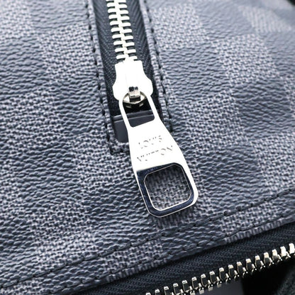 Louis Vuitton Damier Graphite Mick PM Shoulder Bag Black Leather Silver — view 6