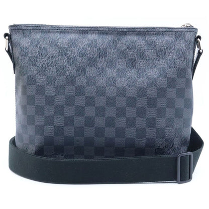 Louis Vuitton Damier Graphite Mick PM Shoulder Bag Black Leather Silver — view 2