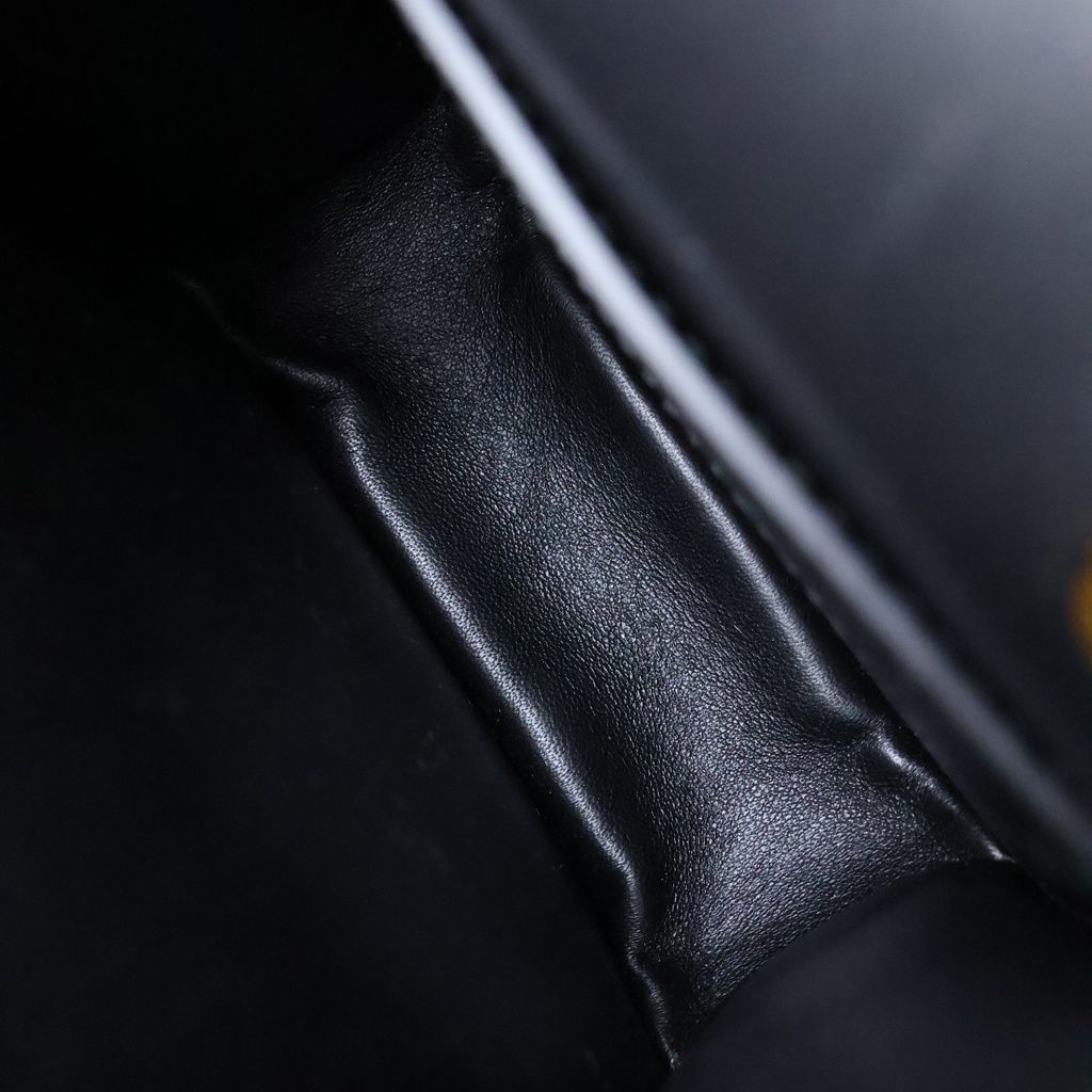 Bvlgari Serpentine Tote Bag 2-Way Shoulder Leather Black — view 7