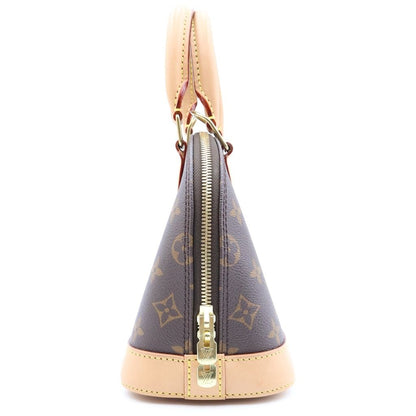 Louis Vuitton Alma BB 2-Way Shoulder Bag Monogram Leather Brown — view 3