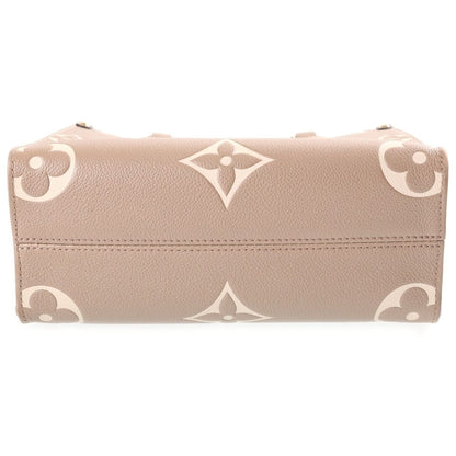 Louis Vuitton Monogram Empreinte On The Go PM 2-Way Shoulder Bag Beige Leather — view 4